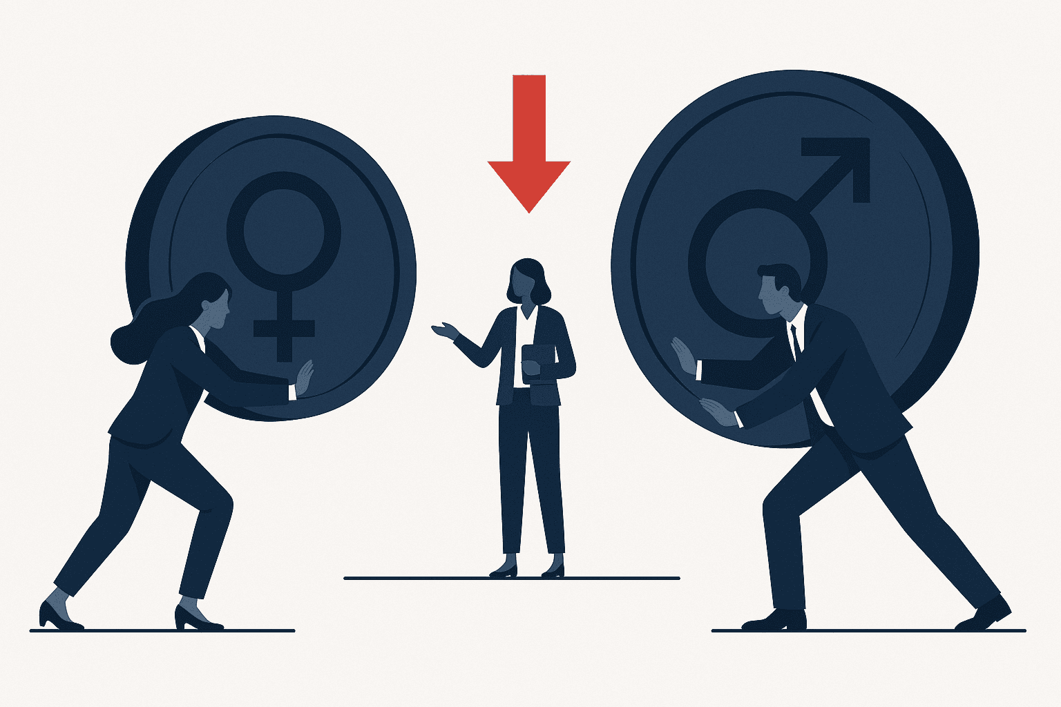 Symbolbild zum Thema: Wie wirkt sich der Gender Pay Gap auf das Recruiting in Österreich aus?