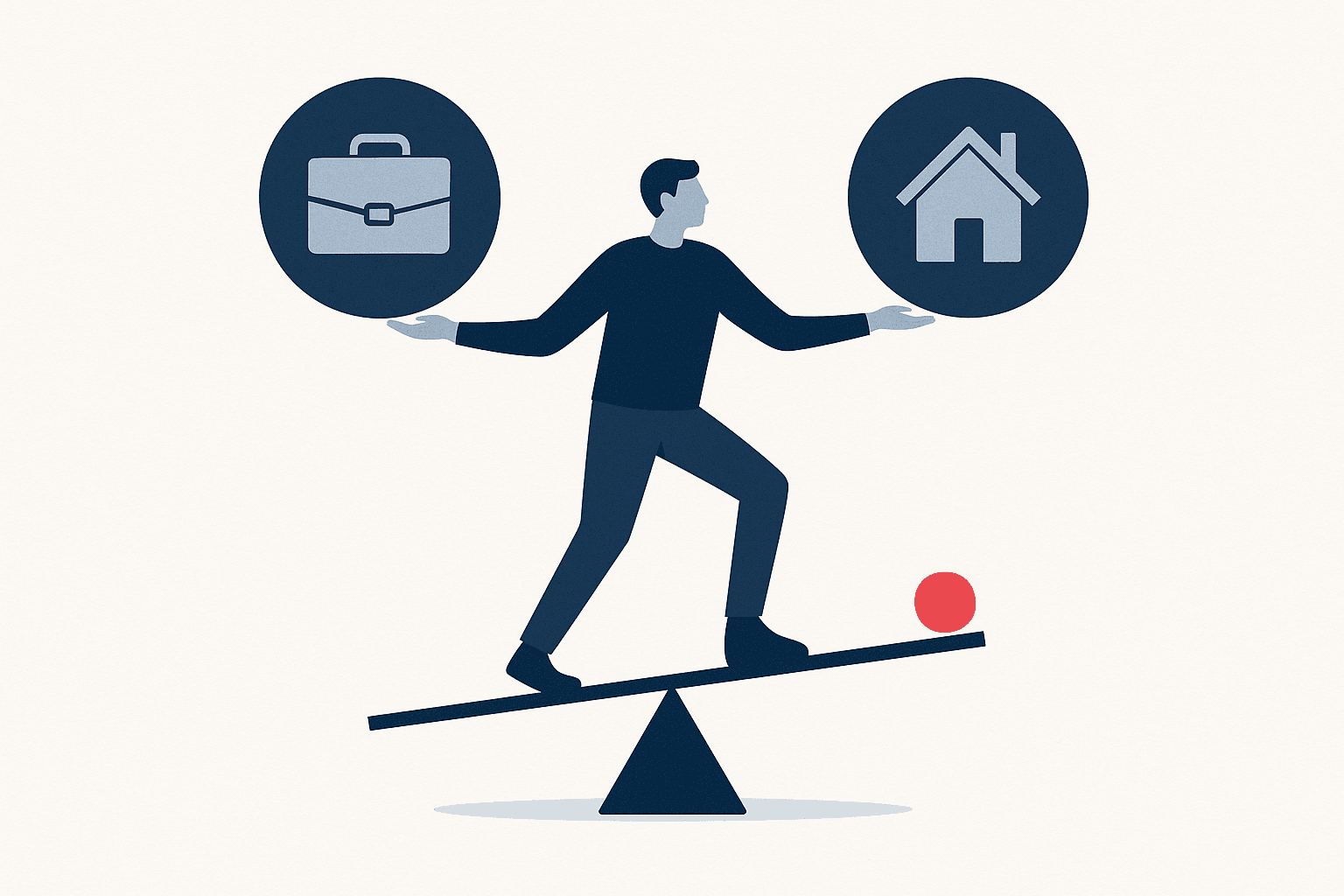 Symbolbild zum Thema: Was bedeutet echte Work-Life-Balance in Österreich? Rechte und Gestaltungsmöglichkeiten